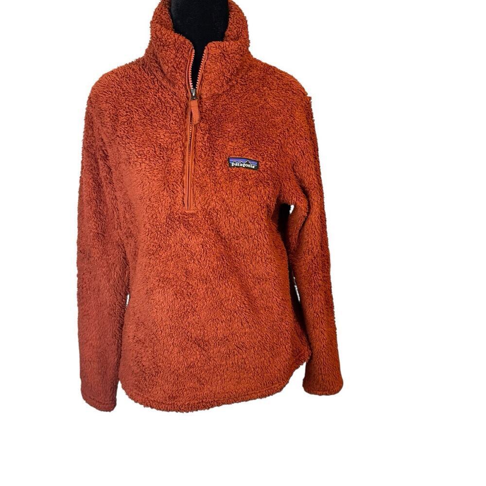 Patagonia Women’s Retro Pile Fleece Jacket Size Small Rust Color Full Zip